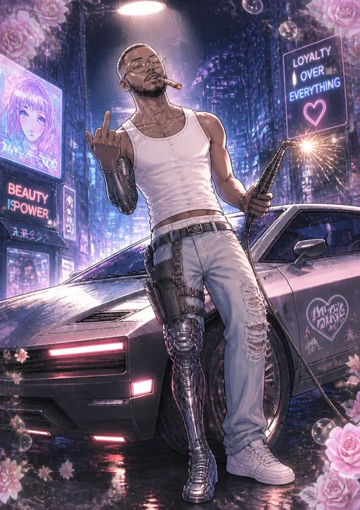Neon Chrome Heartbeat