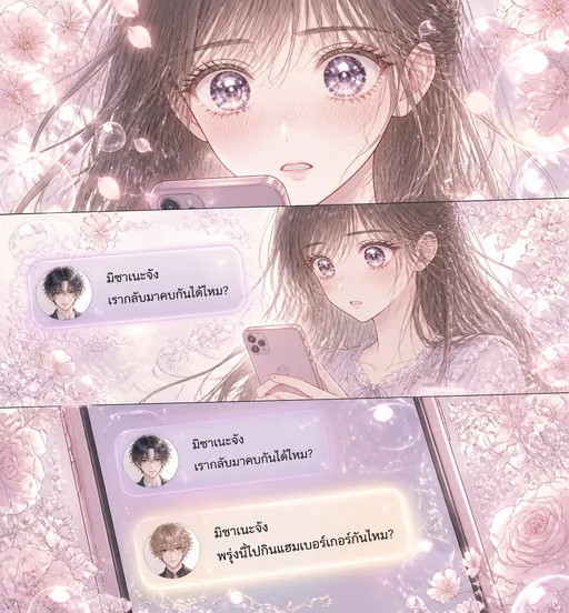 หัวใจที่สั่นไหวกับข้อความจากอดีต