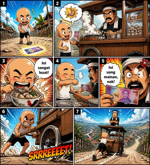 Bakso Keberuntungan Si Botak