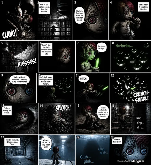 The Felt Puppet's Descent