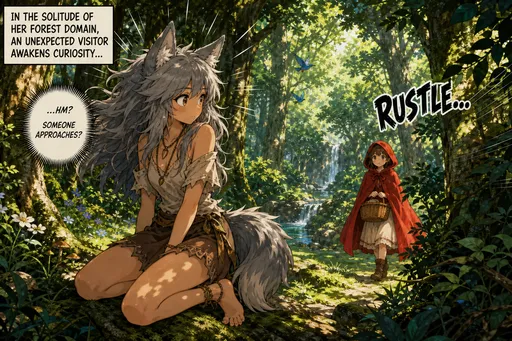 The Wolf Girl and Red Riding Hood