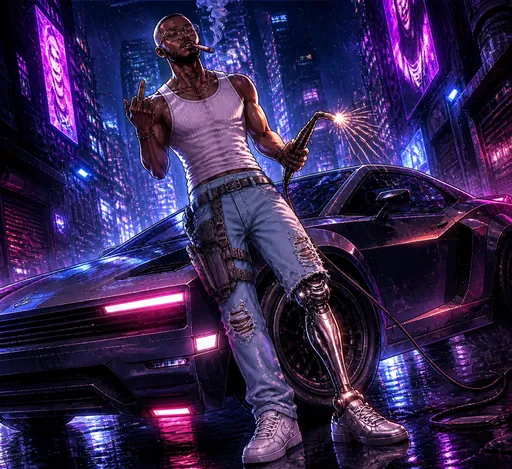 Neon Chrome Heartbeat