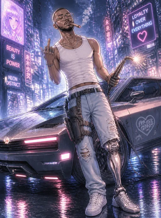 Neon Chrome Heartbeat