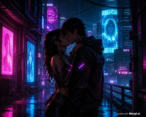 Néons sous la Pluie