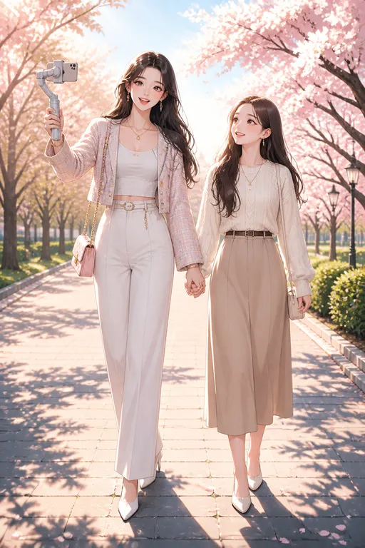Sisters in the Spring Bloom
