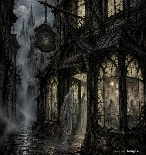The Midnight Bistro of Spirits