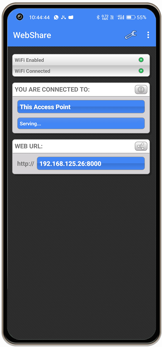 App screen