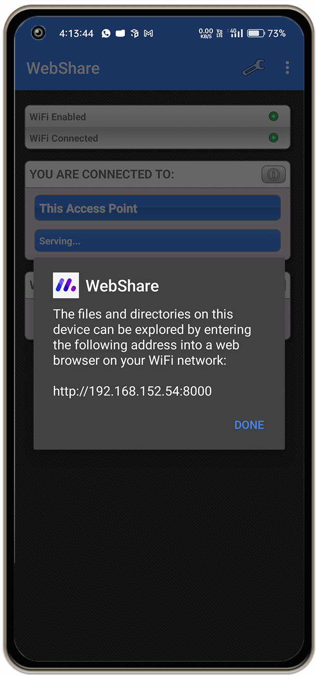 App screen