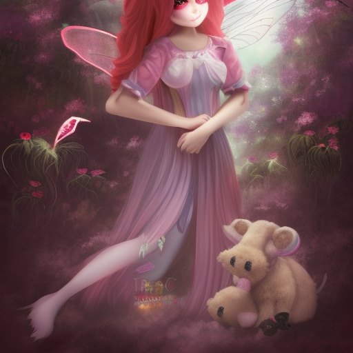 Fairy witch with stuffy