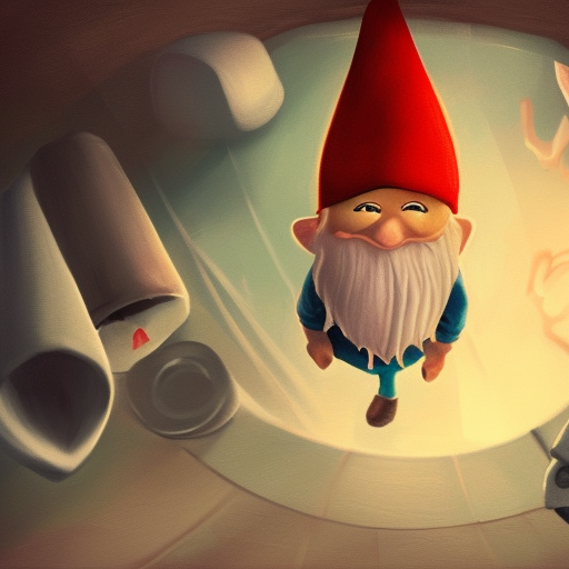 steven kenneth bonnell, gnome, laundry, angry, 8k, epic composition