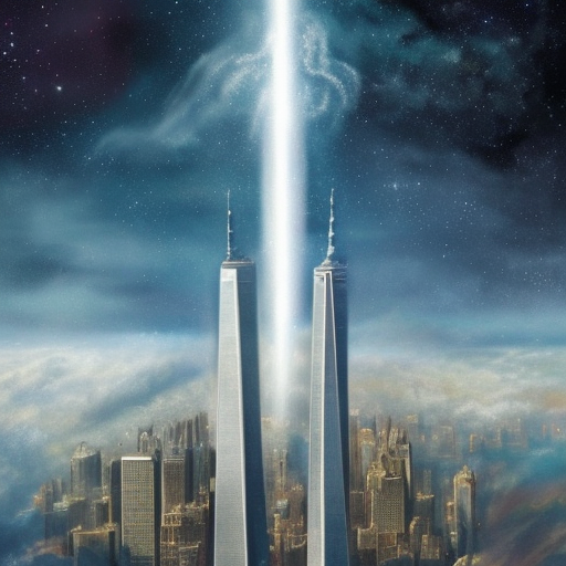 9/11 september twin towers in space george bush