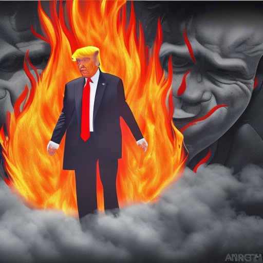 Trump rising from the flames of his arrest