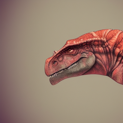 cute dinosaur, side profile