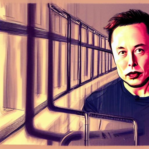 Elon Musk behind bars