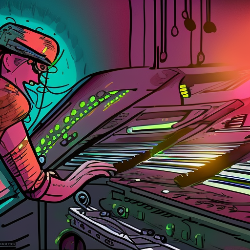 A beautiful machine playing music for the people. Solar-Punk.