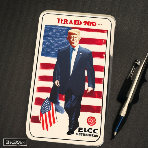 US president trading card