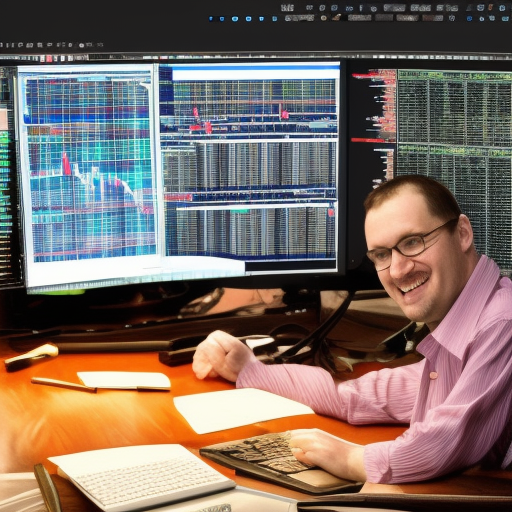 autistic market maker who liquidated you sits, smiling, at his 10 monitor trading setup