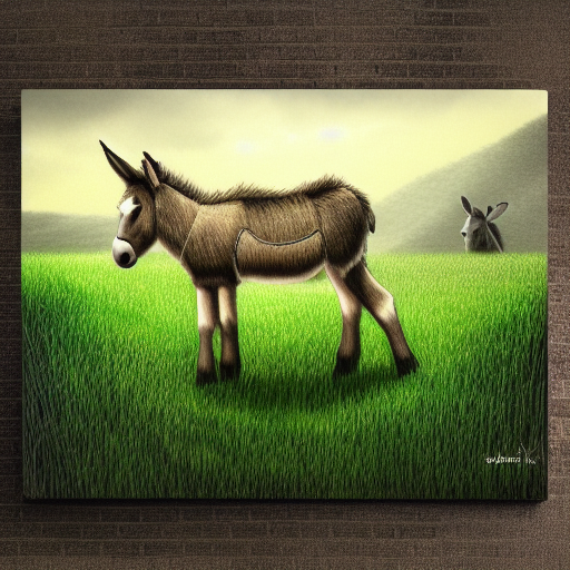 grassy donkey