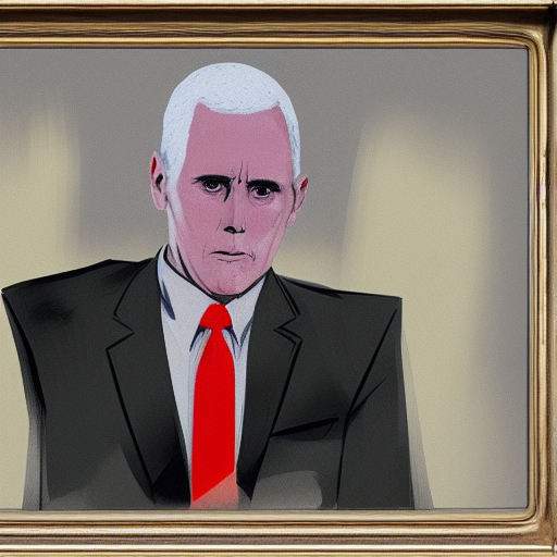 Mike Pence Francis Bacon style