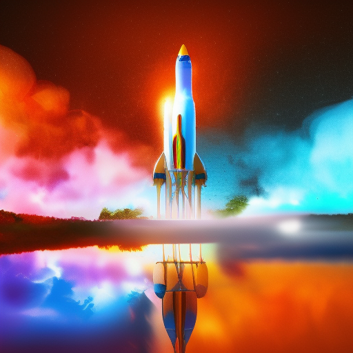 Huge Rocket Launch, tall rocket, picture of the day, photo real, photo journalist, bright colours, huge smoke, glowing blue fire
