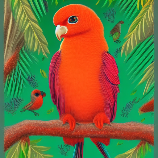 A kākā accepting the award for New Zealand Bird of the Year 2022