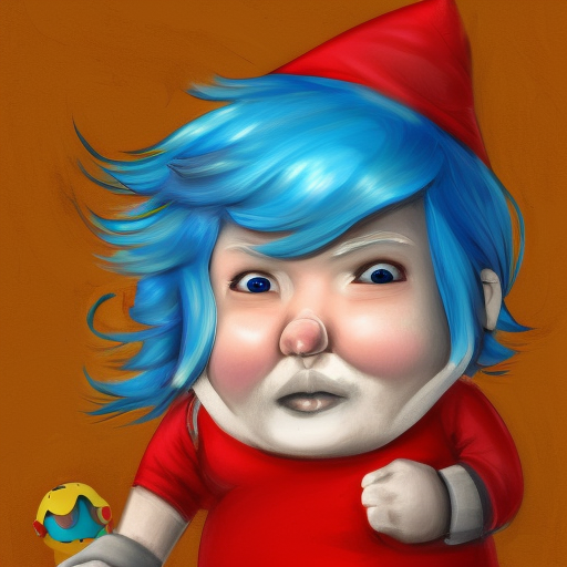 steven bonnell, crying, tantrum, blue hair, fat, gnome, gravy