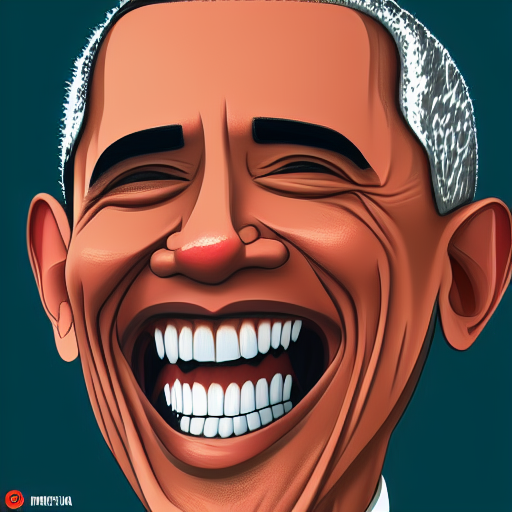 Obama laughing out loud