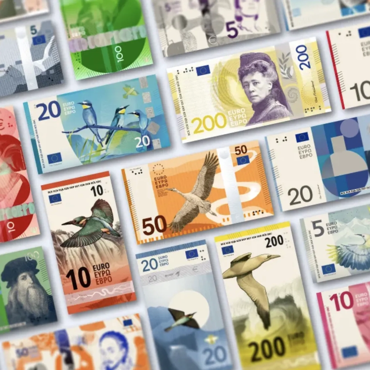 Which design proposal will the ECB select for the next series of euro banknotes?