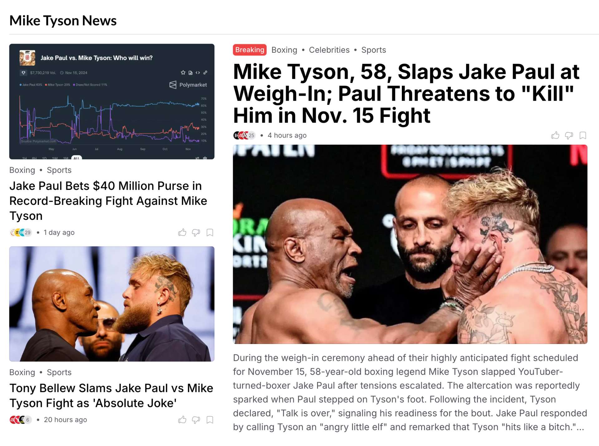 Paul vs tyson fecha