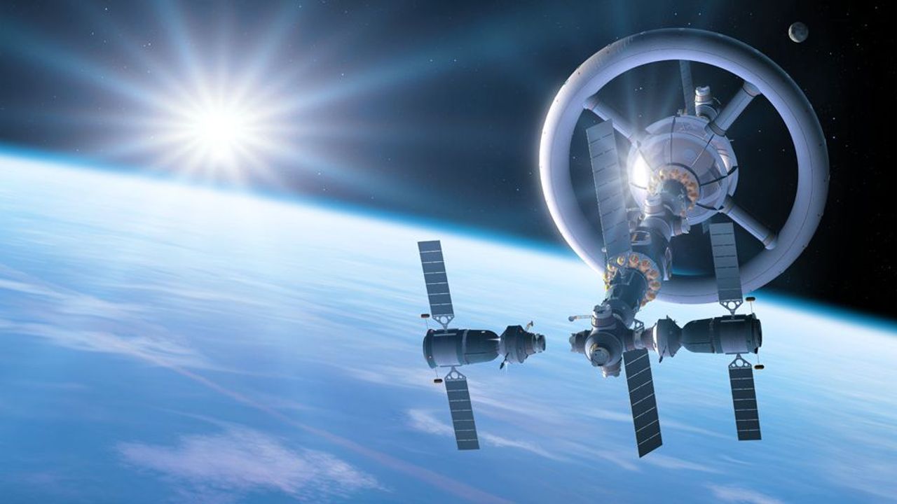 Who will launch the first crewed space station with functioning artificial gravity (via rotation)?