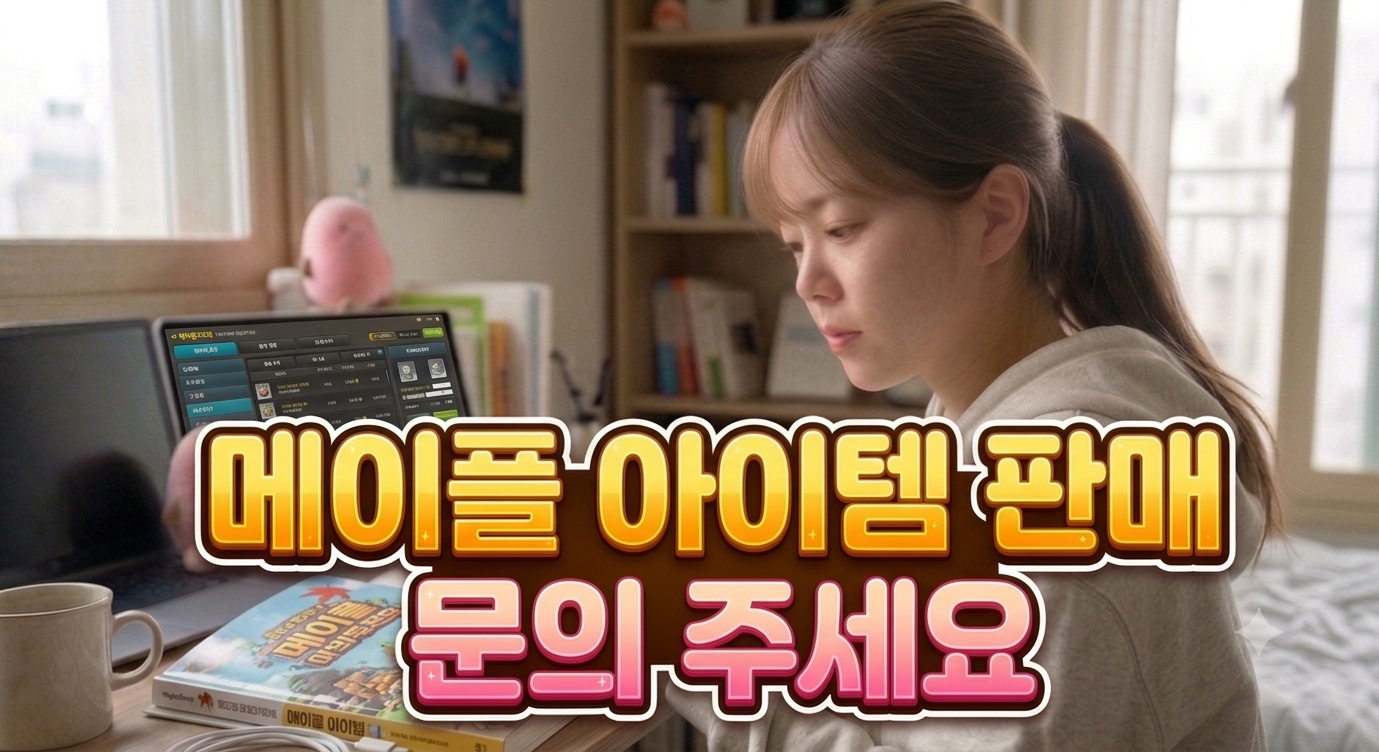 메이플 아이템 비수기 판매, 지금이 안전하게 정리할 때인 이유 이미지
