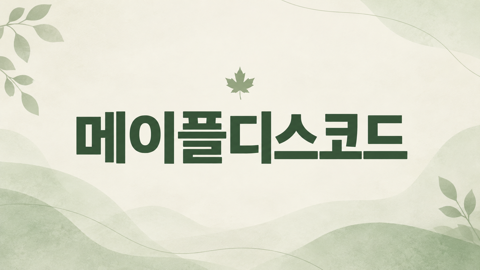 메이플 디스코드란? 메이플디스코드(MS.D) 기능과 가입 방법