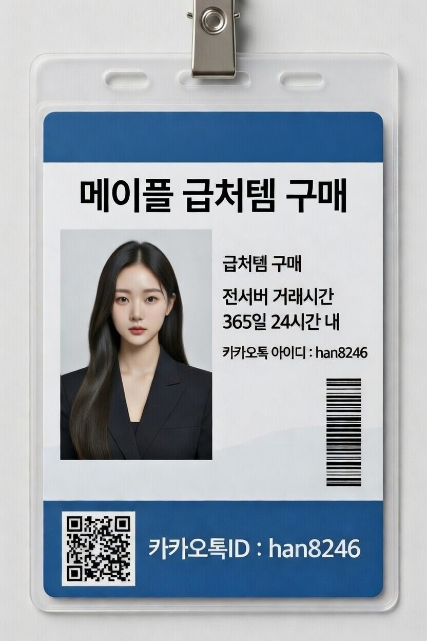 🍁메이플 급처템 최고가 구매🍁