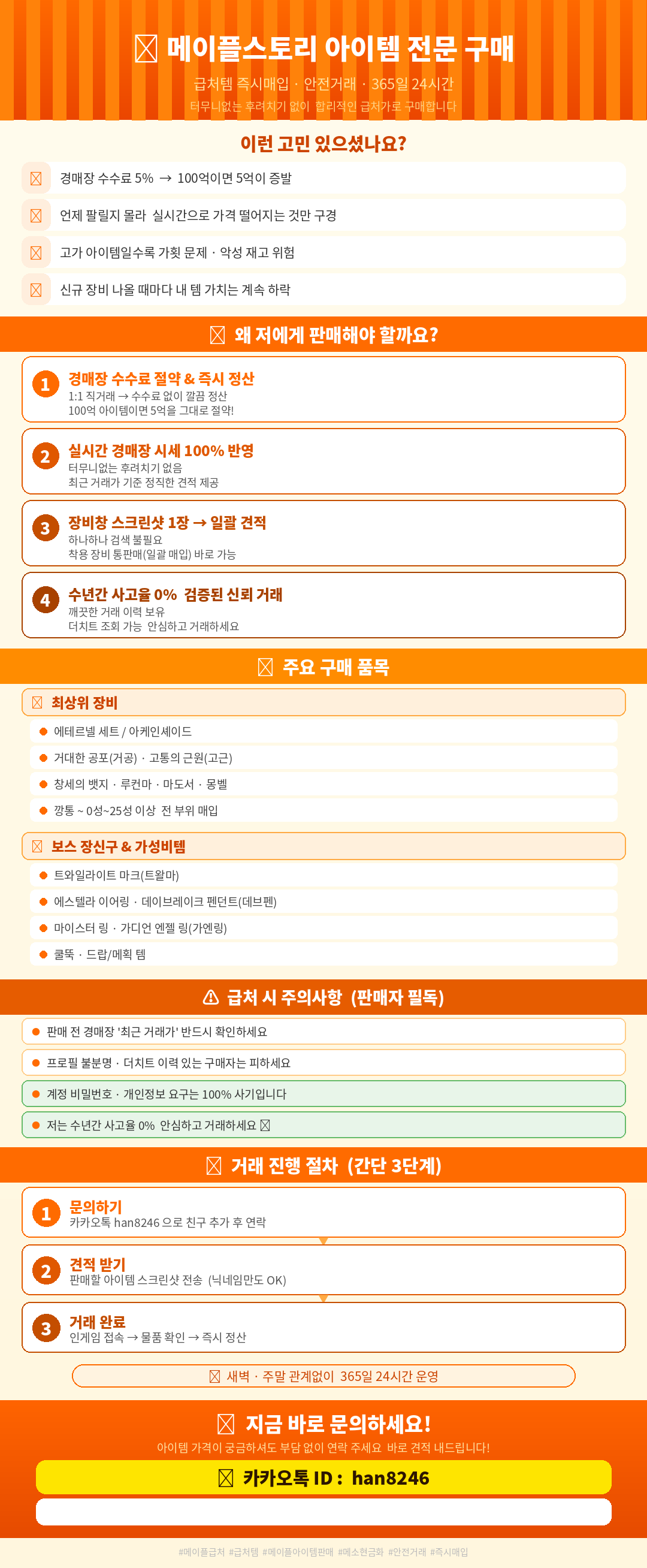 메이플스토리 아이템 정리, 가장 현명하게 처리하는 방법