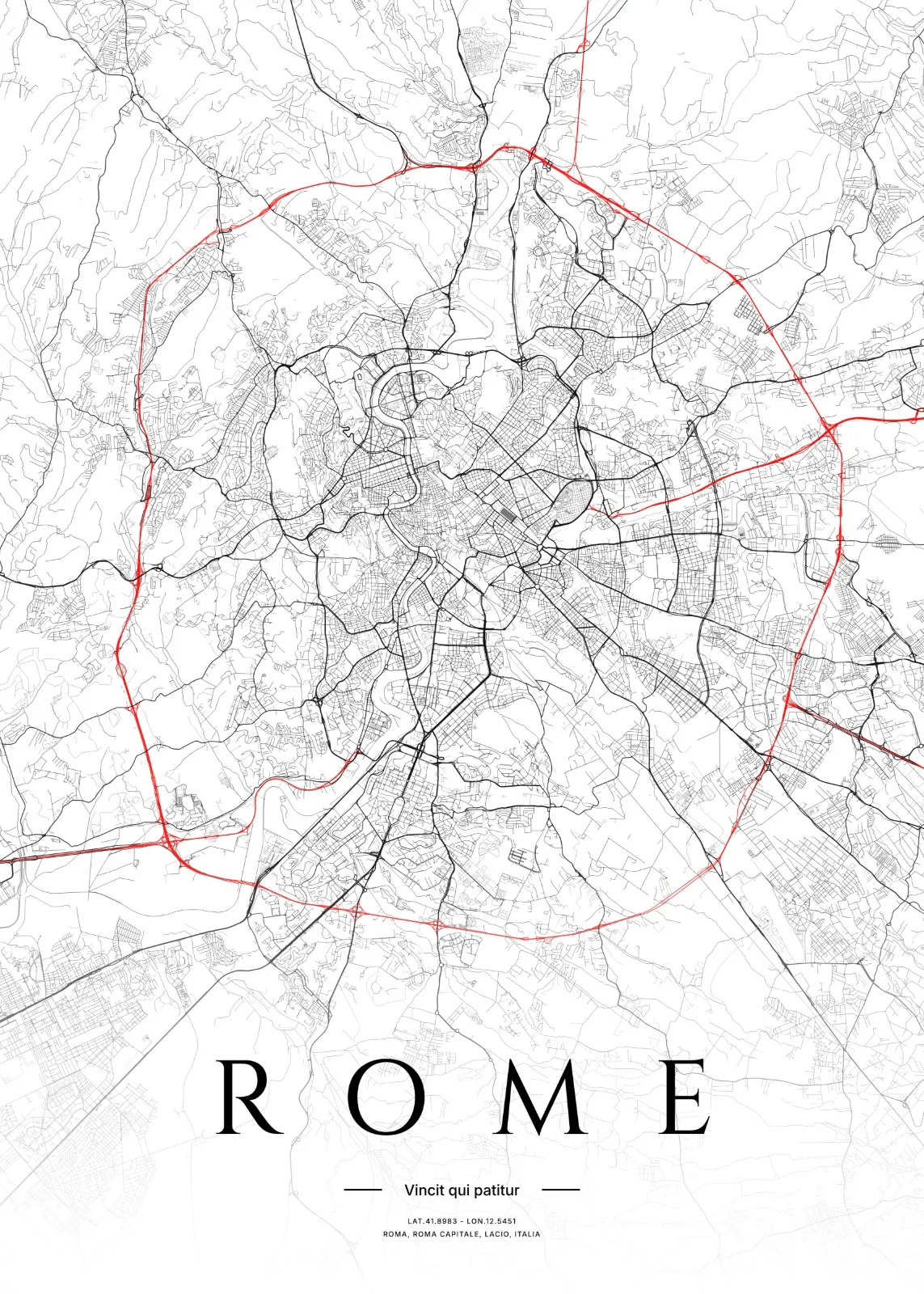 Printable city map poster preview created with Mappic