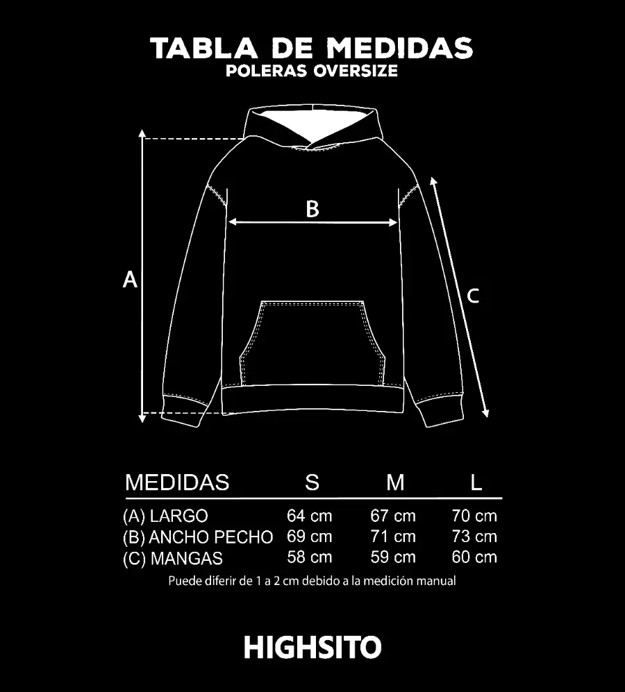 POLERA NEGRA ‘’CHASE‘’ OVERSIZE UNISEX