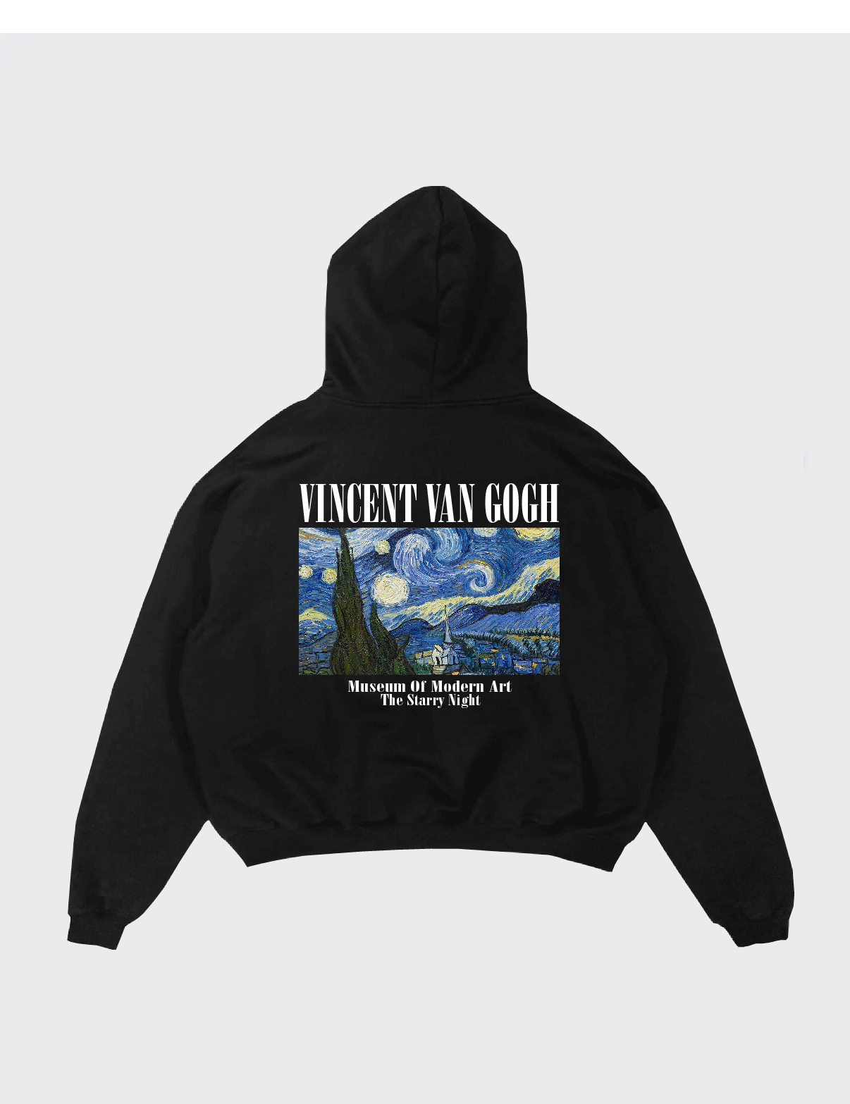 POLERA NEGRA ‘’VAN GOGH‘’ OVERSIZE UNISEX