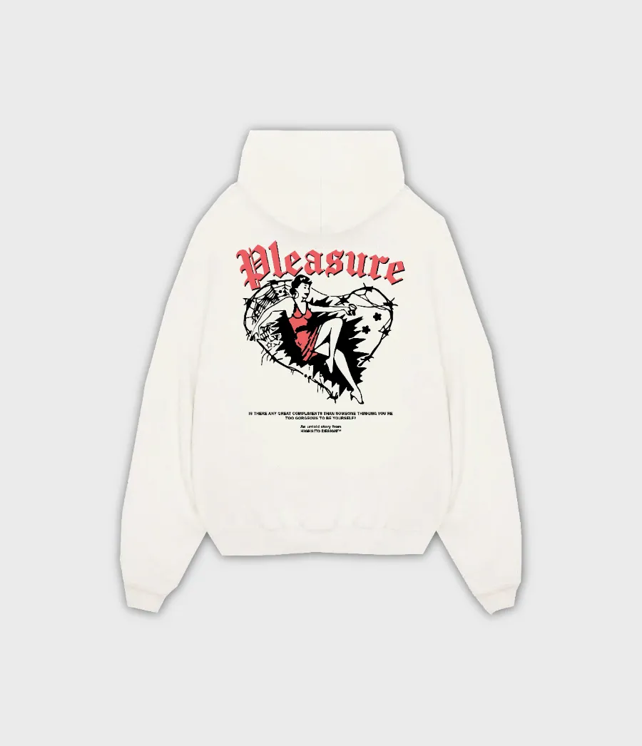 POLERA BLANCA ‘’PLEASURE‘’ OVERSIZE UNISEX