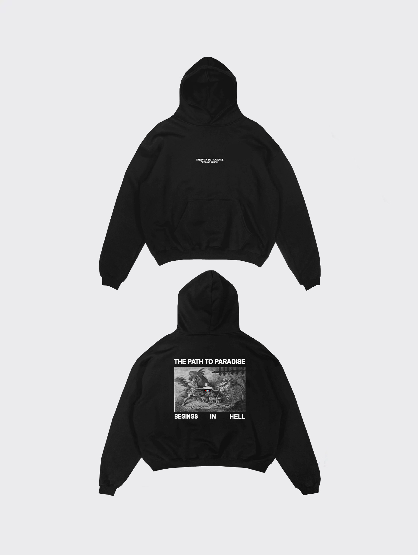 POLERA NEGRA ‘’PARADISE‘’ OVERSIZE UNISEX