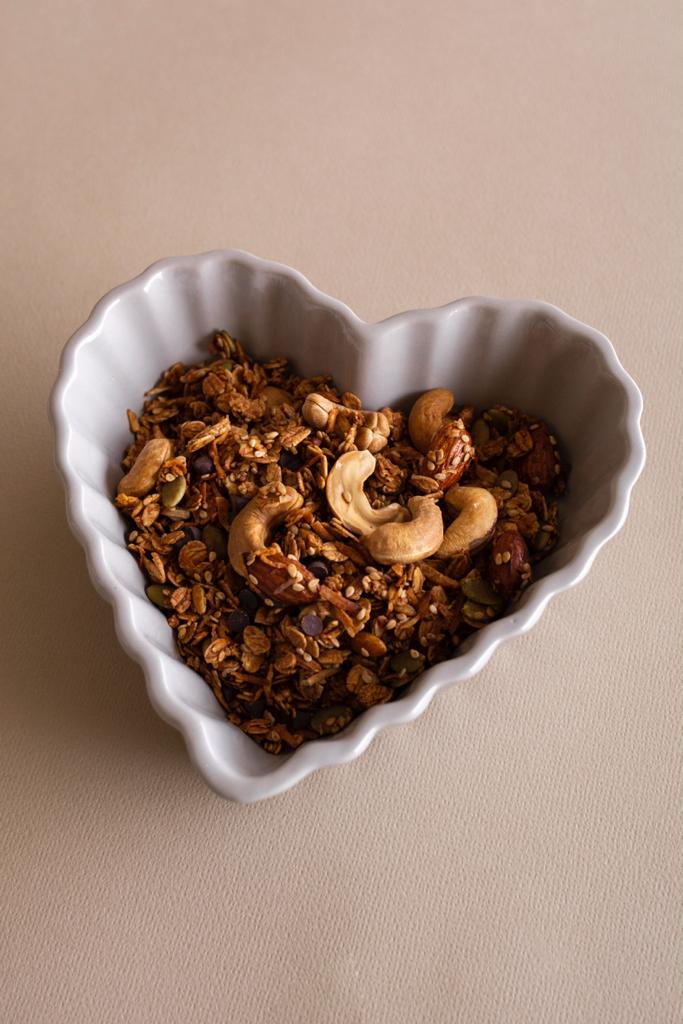 Granola artesanal receta chocolate