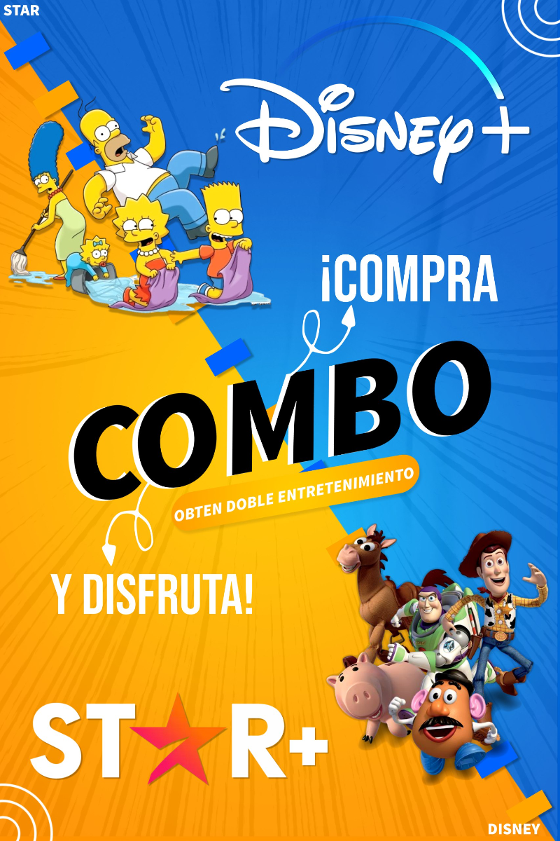 Combo plus (Star plus y Disney plus) 