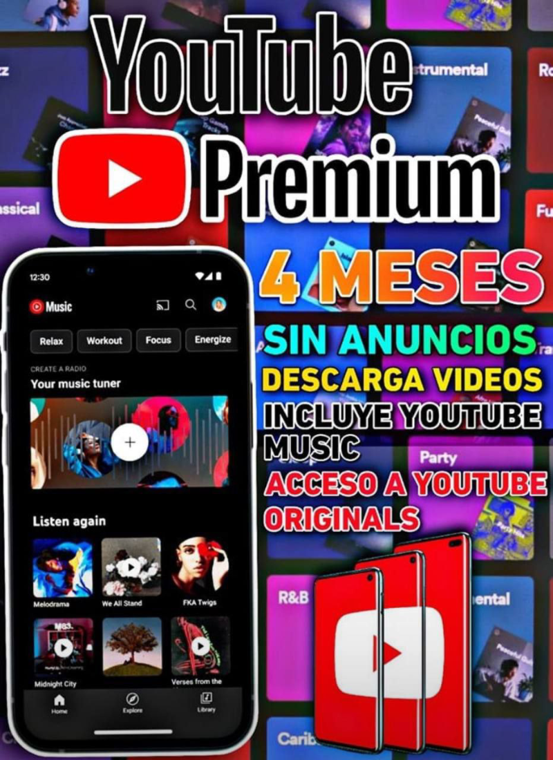 Youtube Premium: Disfruta de 4 meses sin anuncios y descargas ilimitadas