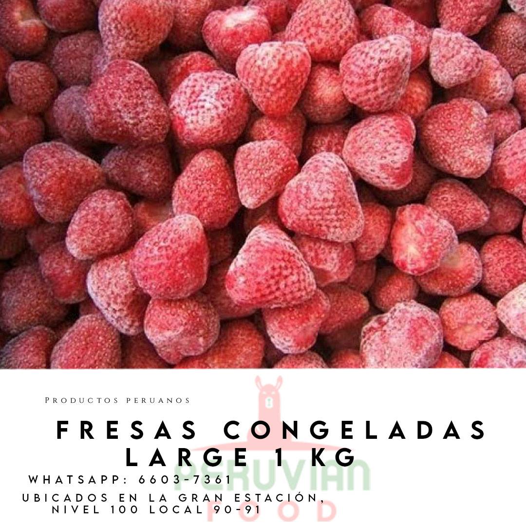Fresas Congeladas Large 1 kg.