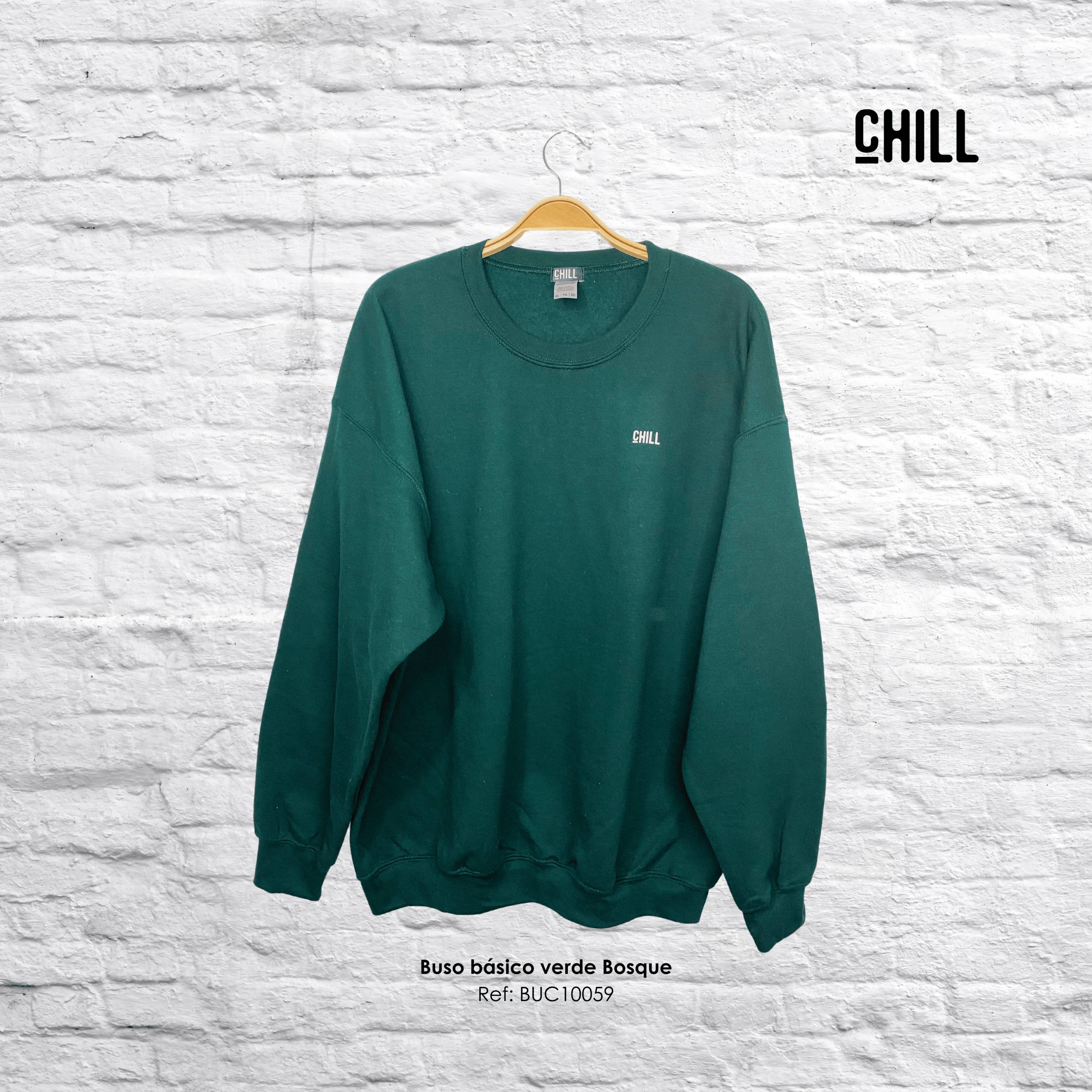Buso Unisex Cuello Redondo Verde Bosque 