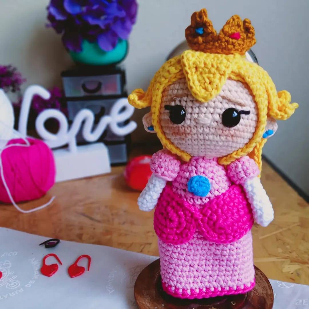 Patron PDF Princesa Peach 