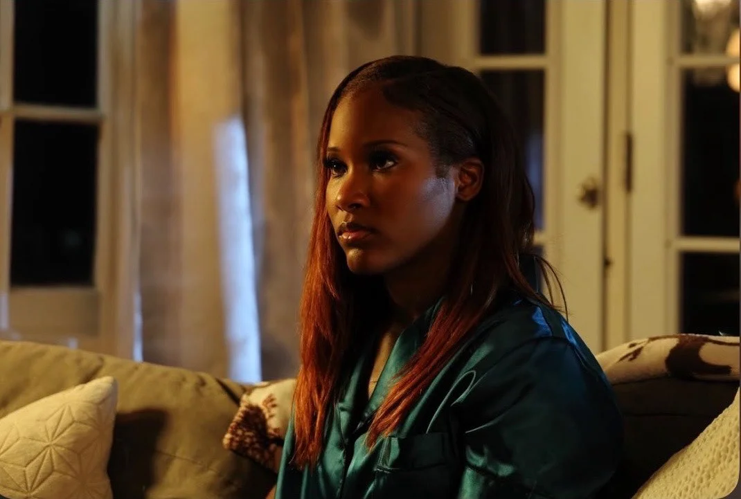 Marie Wilde as Justine on set of 'Nadia Zarkovna'