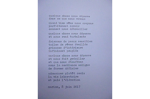 Marion Renauld - Poemes de rue