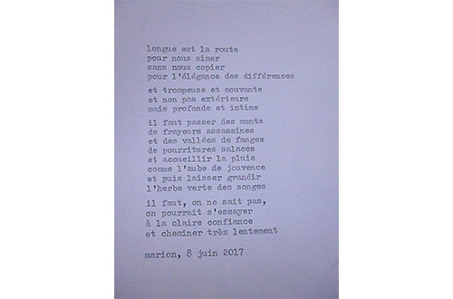 Marion Renauld - Poemes de rue