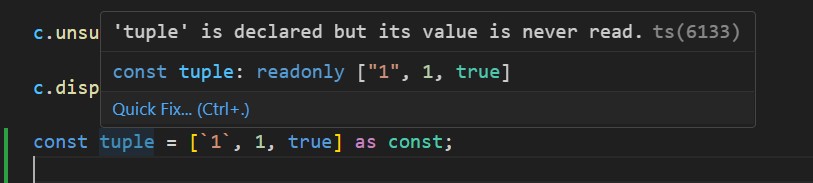 Tuple in TypeScript