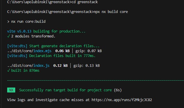 TypeScript Library Build Result